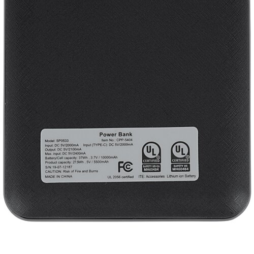 Additional Image 3 - a black square object with white label