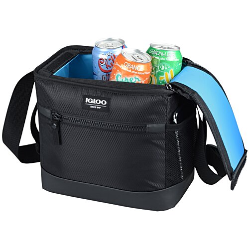 Additional Image 1 - a black bag with a blue and green bag inside