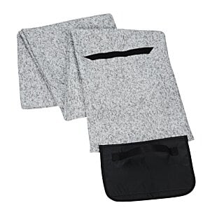 Additional Image 2 - a grey and black scarf