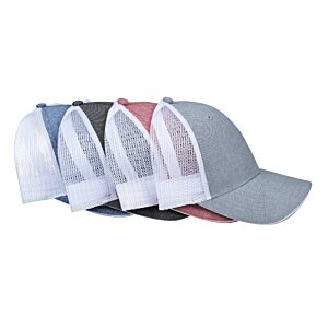 Additional Image 2 - a row of different colored caps