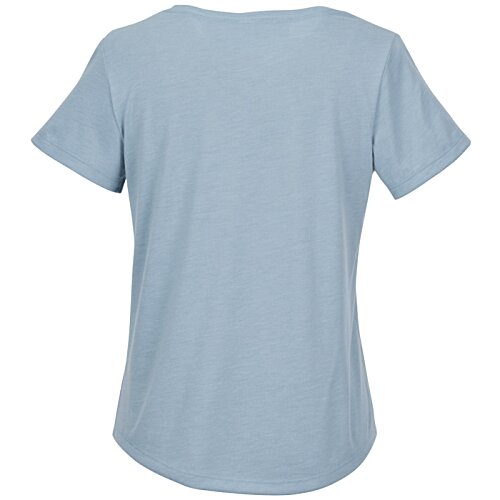 Additional Image 1 - a back of a blue shirt