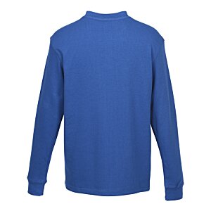 Additional Image 1 - a blue long sleeved shirt