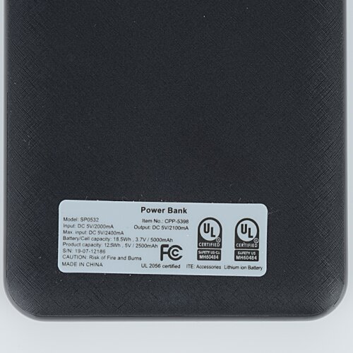 Additional Image 6 - a black rectangular object with white label