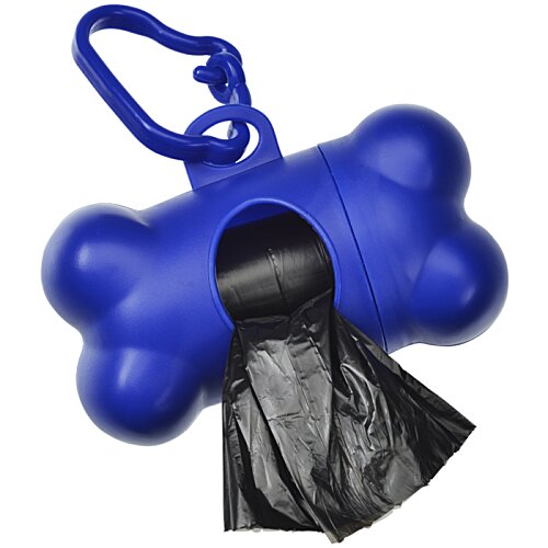 Additional Image 2 - a blue dog poop bag holder