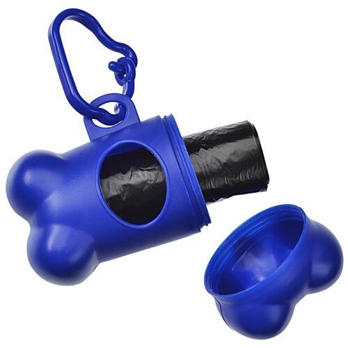 Additional Image 3 - a blue dog toy with a black circle