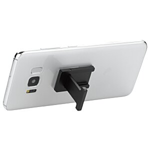 Additional Image 3 - a white cell phone with a black stand