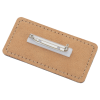 View Image 2 of 2 of Leatherette Name Badge - Rectangle - 1-1/2" x 3"