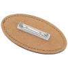 View Image 2 of 2 of Leatherette Name Badge - Oval - 1-1/2" x 3"