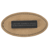 View Image 3 of 4 of Leatherette Name Badge - Oval - 1-1/2" x 3"