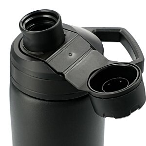 Additional Image 4 - a black water bottle with three holes