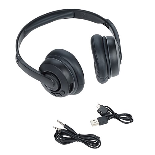 Additional Image 3 - a pair of black headphones