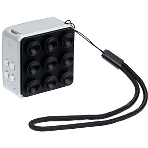 Additional Image 7 - a black and white square object with a black cord