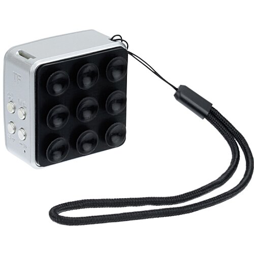 Additional Image 7 - a black and white square object with a black cord