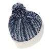 View Image 2 of 2 of Casey Cable Knit Pom Beanie with Cuff