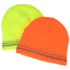View Image 2 of 3 of Vivid Knit Beanie with Reflective Stripes
