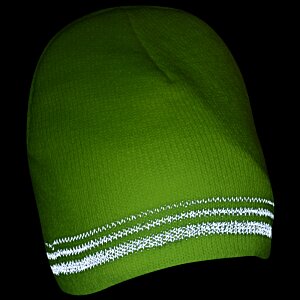 Additional Image 2 - a green hat with white stripes