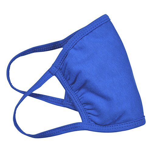 Additional Image 2 - a blue face mask on a white background