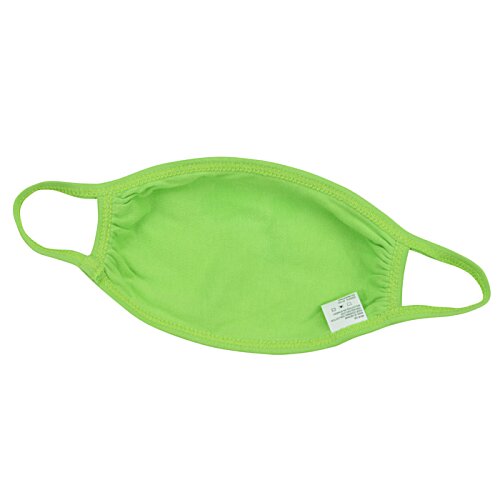 Additional Image 3 - a green face mask with a white label