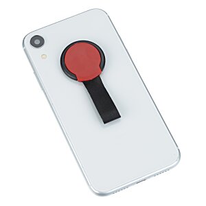 Additional Image 1 - a white cell phone with a red and black handle