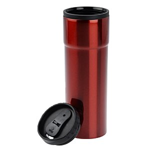 Additional Image 1 - a red and black thermos