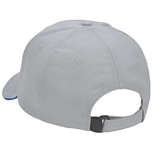 Additional Image 1 - a white hat with a black strap