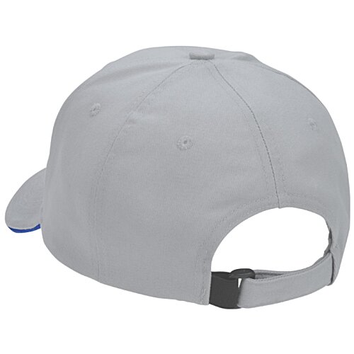 Additional Image 1 - a white hat with a black strap
