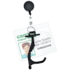 View Image 2 of 5 of No Contact Keychain with Retractable Badge Holder - 24 hr