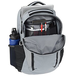 Additional Image 1 - a grey backpack with a black handle