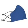 Additional Image 2 - a blue face mask with black straps
