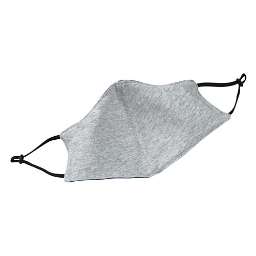 Additional Image 1 - a white face mask with black straps