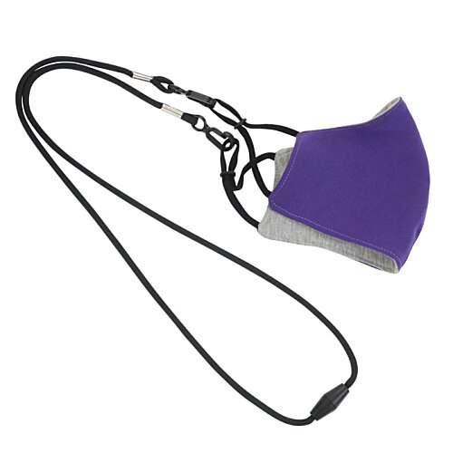 Additional Image 1 - a close-up of a purple mask