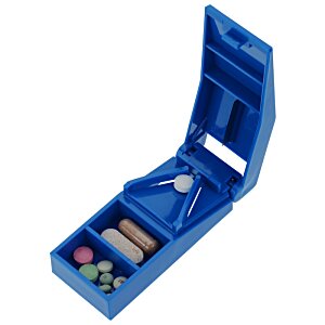 Additional Image 2 - a blue plastic container with a few objects in it