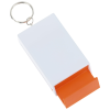 a white and orange key chain