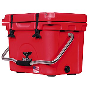 Additional Image 1 - a red cooler with a handle