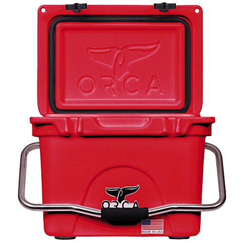 Additional Image 2 - a red cooler with a handle