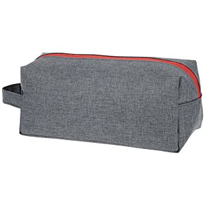 Additional Image 2 - a grey bag with a red zipper