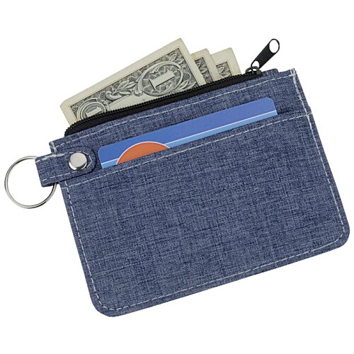 Additional Image 1 - a blue wallet with money in it
