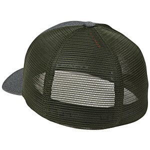 Additional Image 1 - a black hat with a mesh side