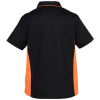 a black and orange shirt