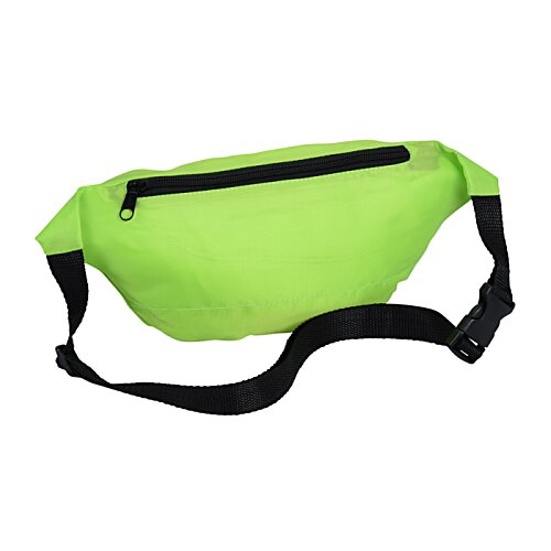 Additional Image 1 - a green waist bag with black straps