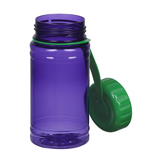 Additional Image 1 - a purple water bottle with a green cap