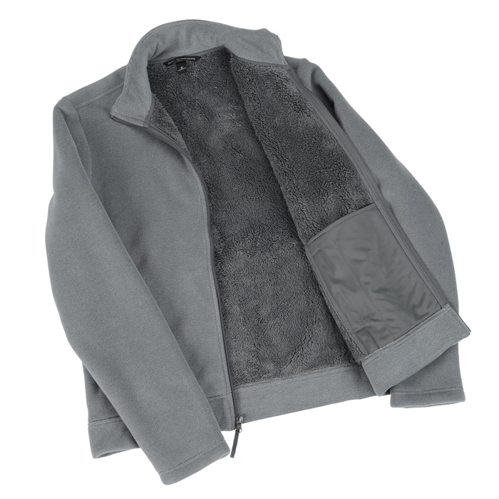 Pure and Natural Grey Fully Lined Fleece Jacket