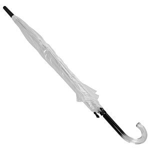 Additional Image 1 - a white umbrella with a curved handle
