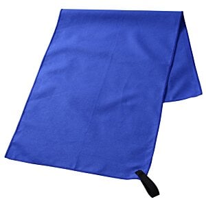 Additional Image 3 - a blue towel with a black zipper