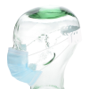 Additional Image 2 - a clear glass object with a face mask