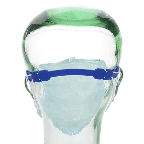 Additional Image 3 - a face mask with a blue band