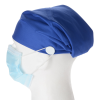 Additional Image 3 - a blue scrub hat with a mask