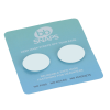 Additional Image 4 - a blue card with white circles on it