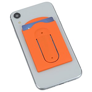 Additional Image 2 - a white cell phone with an orange cover