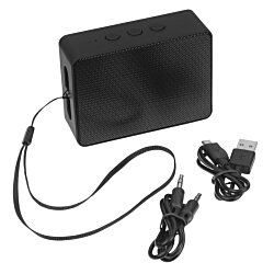 a black rectangular object with a cord